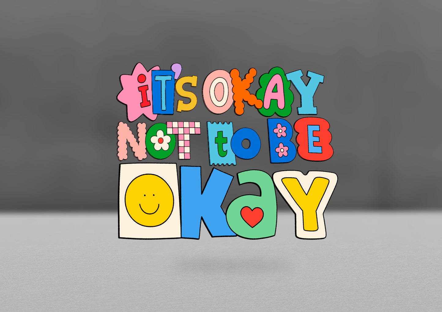 It's Okay Not To Be Okay UV PermaSticker